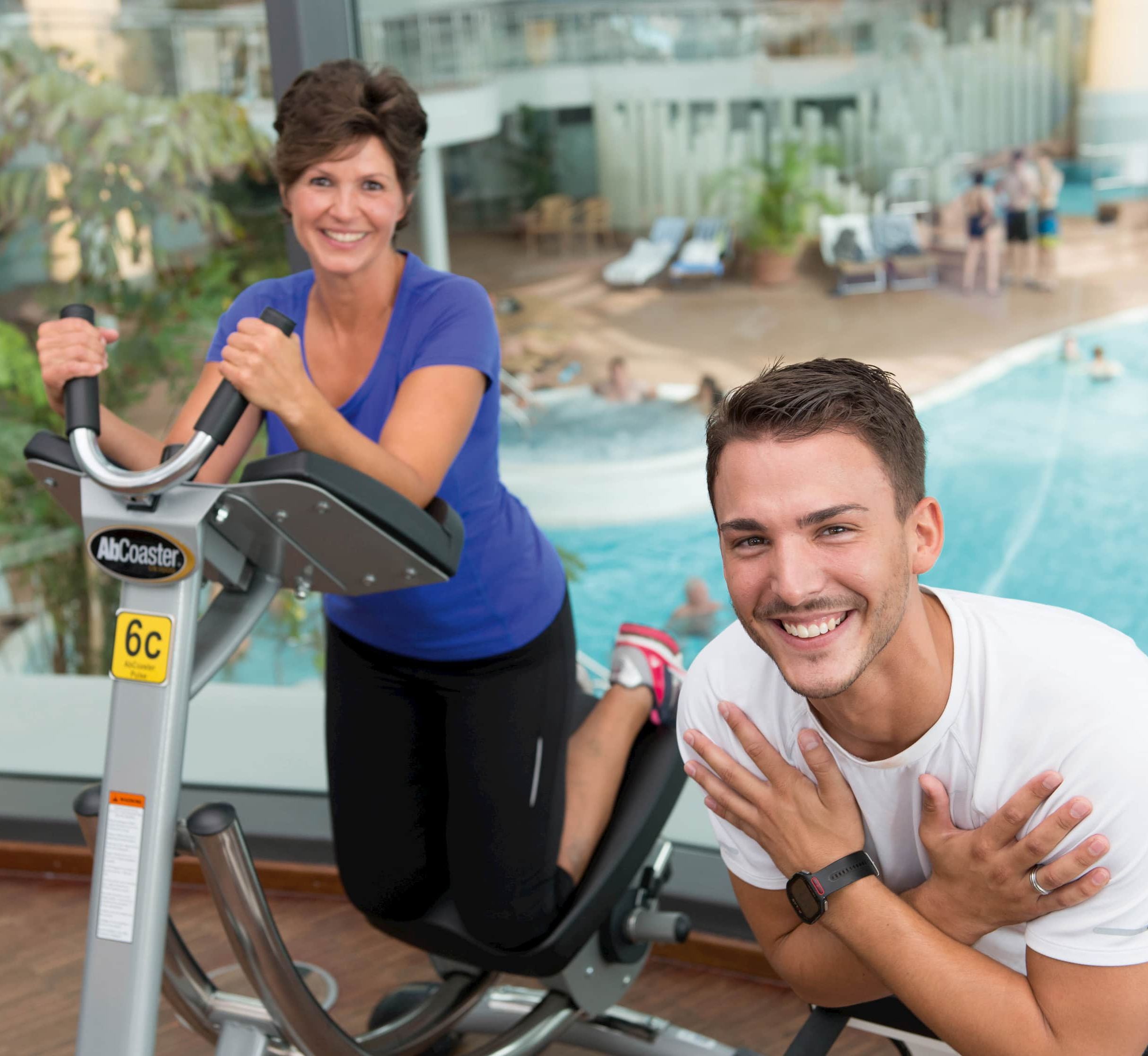 Kisssalis Fitness Geraete Mann Frau