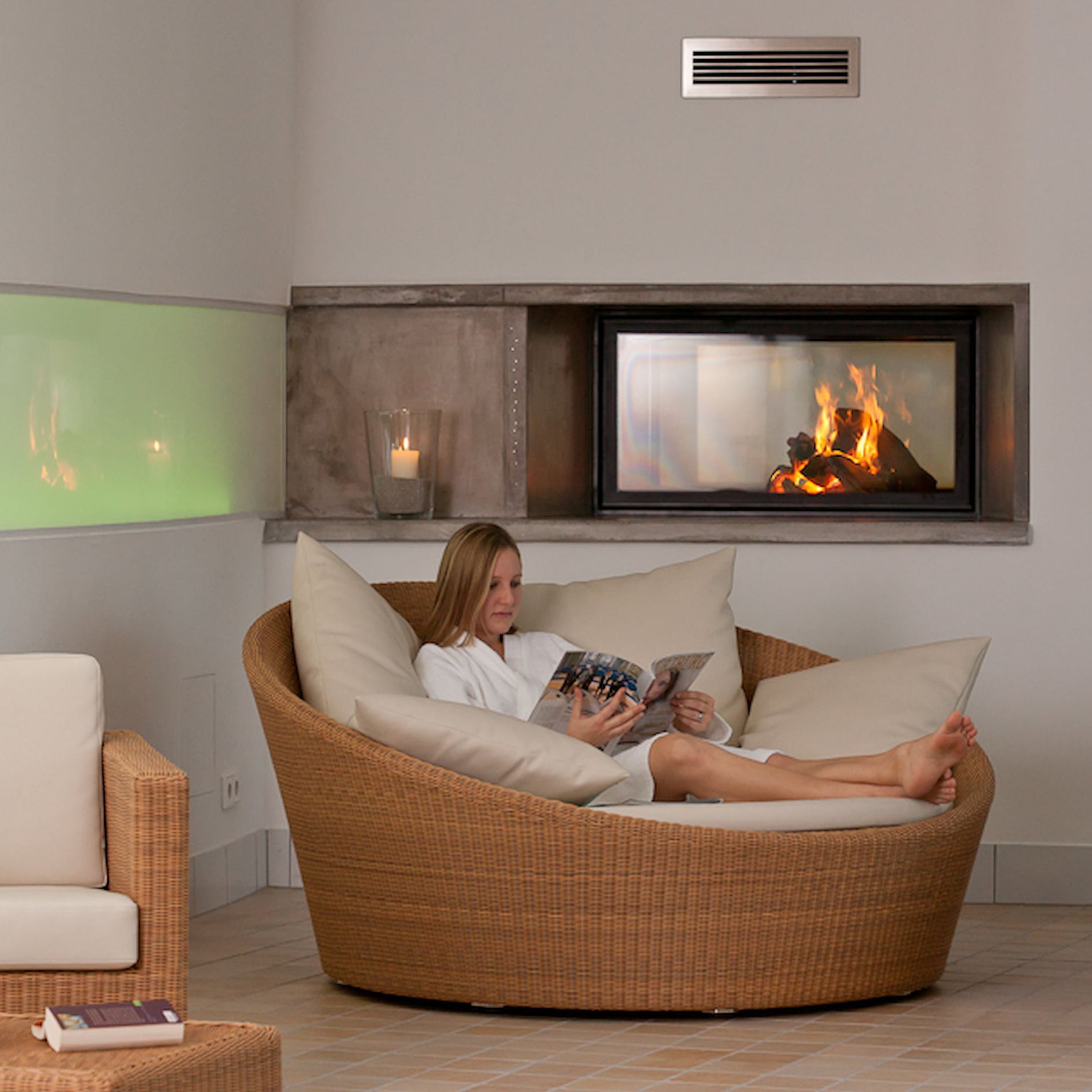 Kisssalis Innenbereich Dame Nahaufnahme